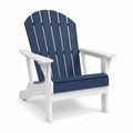 Adirondackstuhl Holzoptik Polywood Blau/Weiß 90cm