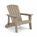 Adirondackstuhl aus Polywood Beige 90 cm