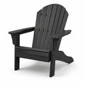 Adirondackstuhl aus Polyethylen Schwarz