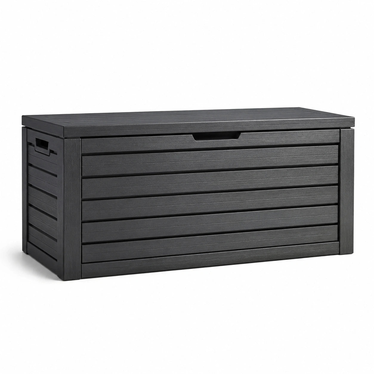 Gartenbox Kunststoff Schwarz 120x60x50 cm
