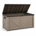 Aufbewahrungsbox aus Kunststoff 117 cm x 45 cm x 56 cm Braun