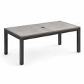 Gartentisch Aluminium Keramikplatte Grau 200x100cm
